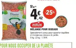 E.Leclerc Jardi ZOLUX Mélange pour oiseaux offre