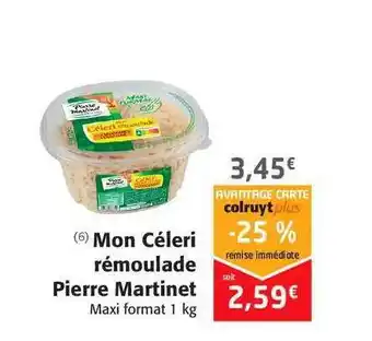 Colruyt Mon Céleri Rémoulade Pierre Martinet offre