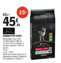 E.Leclerc Jardi PURINA PRO PLAN Croquettes chiot offre