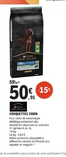 E.Leclerc Jardi PURINA PRO PLAN Croquettes chien offre
