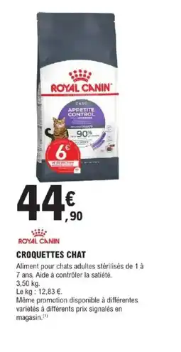 E.Leclerc Jardi ROYAL CANIN Croquettes chat offre