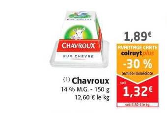 Colruyt Chavroux offre