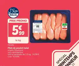 Promocash Filet de poulet halal offre