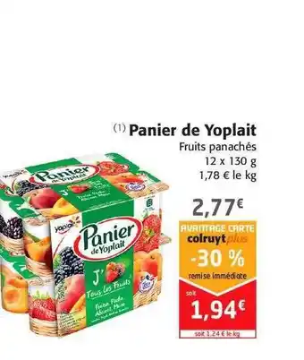 Colruyt Panier De Yoplait offre