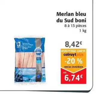 Colruyt Merlan Bleu Du Sud Boni offre