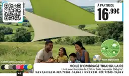 Shopix VOILE D'OMBRAGE TRIANGULAIRE offre
