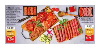 Colruyt Plateau Rapido, Plateau Saucisses offre