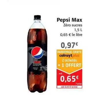 Colruyt Pepsi Max offre