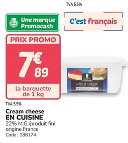 Promocash EN CUISINE Cream cheese offre