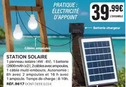 Shopix STATION SOLAIRE offre
