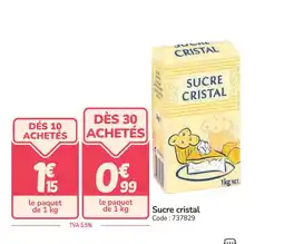 Promocash Sucre cristal offre