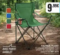 Shopix FAUTEUIL PLIANT offre