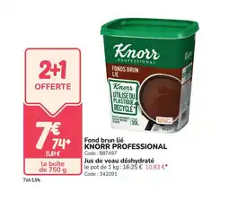 Promocash KNORR PROFESSIONAL Fond brun lié offre