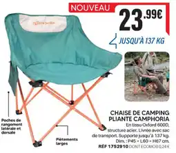Shopix CHAISE DE CAMPING PLIANTE CAMPHORIA offre