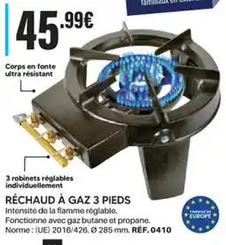 Shopix RÉCHAUD À GAZ 3 PIEDS offre