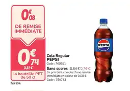 Promocash PEPSI Cola Regular offre