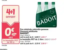 Promocash BADOIT Eau minérale naturelle gazeuse finement pétillante offre