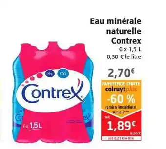 Colruyt Eau Minérale Naturelle Contrex offre
