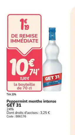 Promocash GET 31 Peppermint menthe intense offre