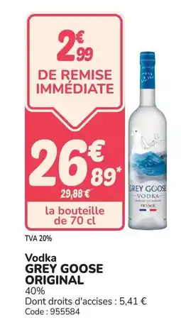 Promocash GREY GOOSE ORIGINAL Vodka offre
