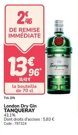 Promocash TANQUERAY London Dry Gin offre