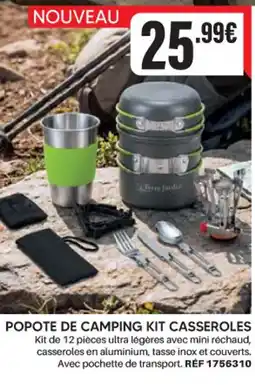 Shopix POPOTE DE CAMPING KIT CASSEROLES offre