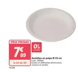 Promocash Assiettes en pulpe offre
