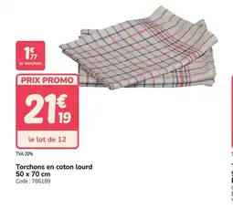 Promocash Torchons en coton lourd offre