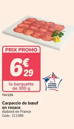 Promocash Carpaccio de bœuf en rosace offre