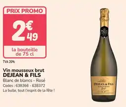 Promocash DEJEAN & FILS Vin mousseux brut offre