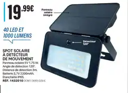 Shopix SPOT SOLAIRE À DETECTEUR DE MOUVEMENT offre