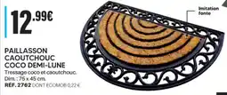 Shopix PAILLASSON CAOUTCHOUC COCO DEMI LUNE offre