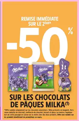 Intermarché MILKA Sur les chocolats de pâques offre