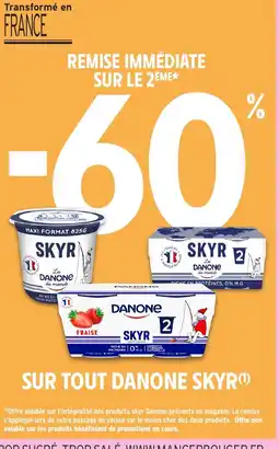 Intermarché DANONE SKYR Sur tout offre