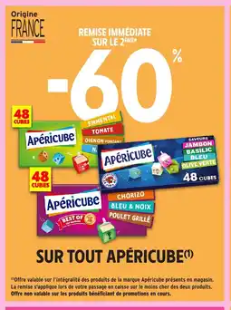 Intermarché APÉRICUBE Sur tout offre
