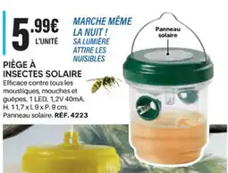 Shopix PIÈGE À INSECTES SOLAIRE offre