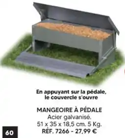 Shopix MANGEOIRE À PÉDALE offre