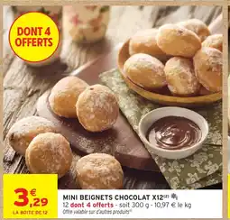 Intermarché Mini beignets chocolat x12 offre