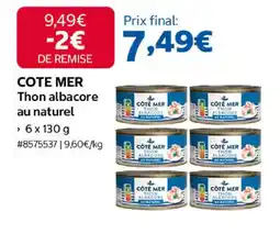 Costco Cote mer thon albacore au naturel offre