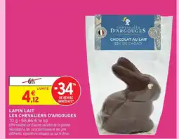 Intermarché LES CHEVALIERS D'ARGOUGES Lapin lait offre