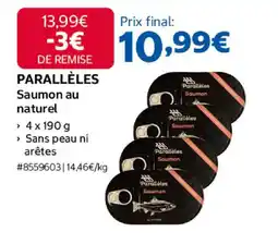 Costco Parallèles saumon au naturel offre