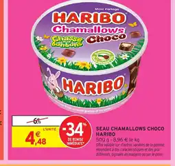 Intermarché HARIBO Seau chamallows choco offre