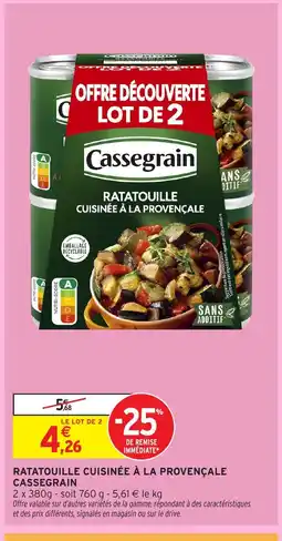 Intermarché CASSEGRAIN Ratatouille cuisinée à la provençale offre