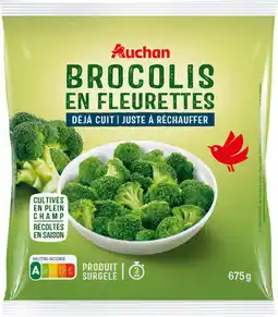 Auchan Auchan brocolis déjà cuits prêts en 3 minutes surgelés auchan offre