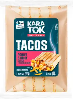 Auchan Karatok tacos poulet & boeuf karatok offre