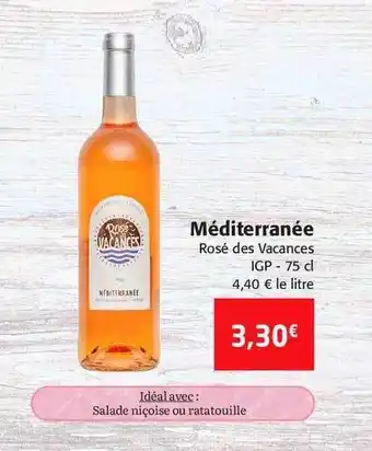 Colruyt Méditerranée Rosé Des Vacances offre