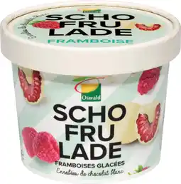 Auchan Schofrulade framboises glacées enrobées de chocolat blanc schofrulade offre