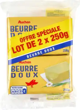 Auchan Auchan beurre plaquette doux auchan offre