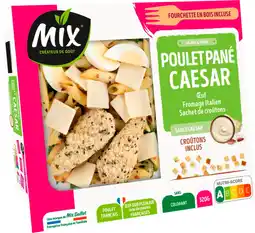 Auchan Mix'buffet salade & penne poulet pané caesar mix offre