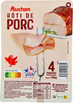 Auchan Auchan rôti de porc auchan offre